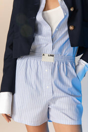 Haven Pyjamashorts | Blaue Streifen