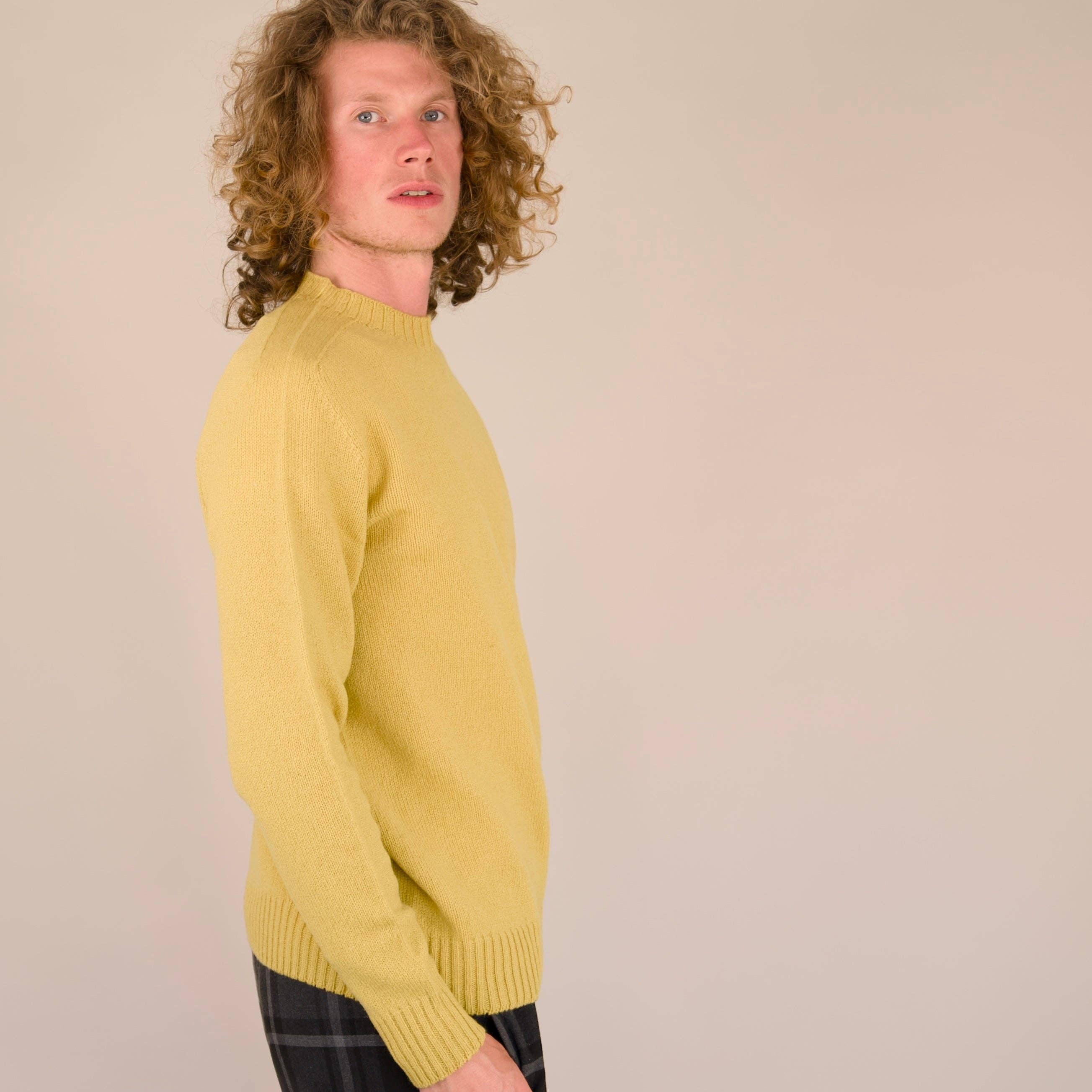 Geelong Lammwolle – Nahtloser Rundhalsausschnitt | Messing