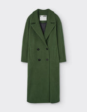 Cocoon double-breasted coat