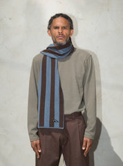 Stripes knitted scarf