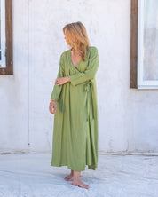 Santo Wrap Dress | Organic Sugarcane
