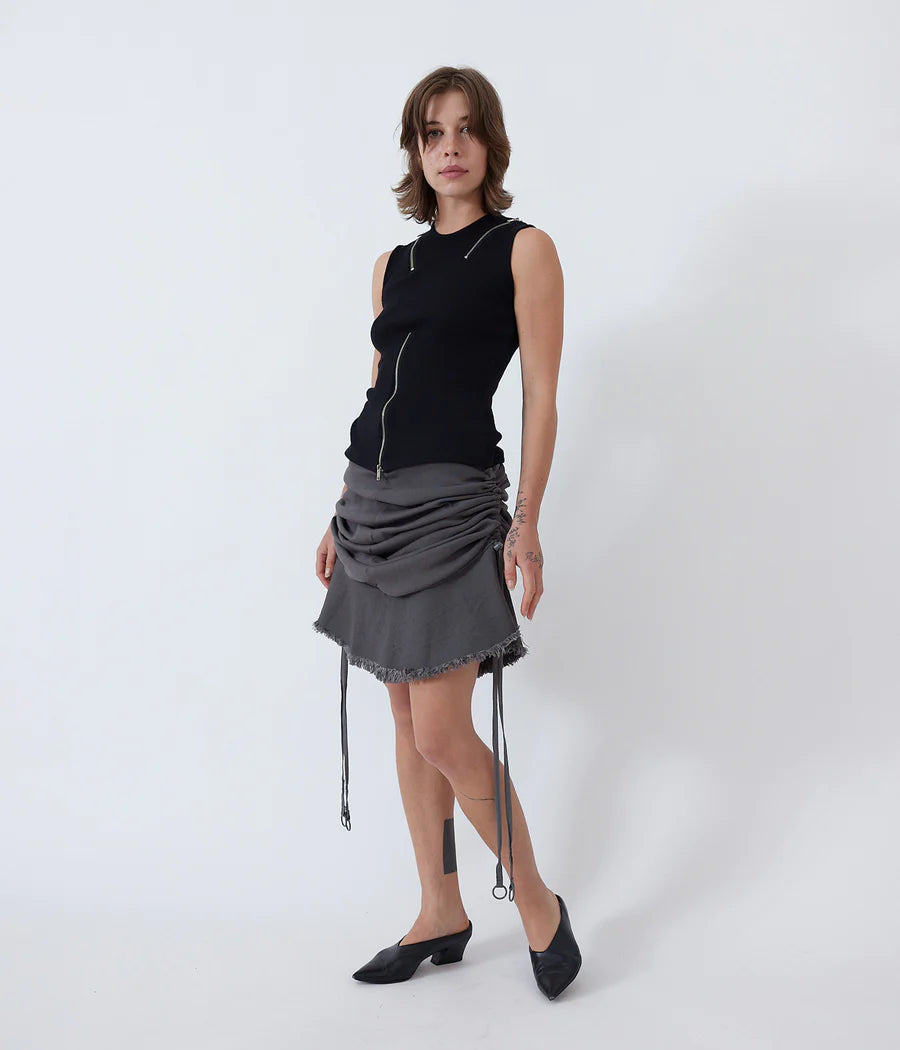 MANIPULATION SKIRT | Grau