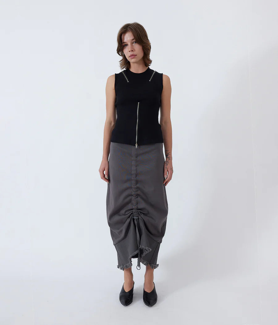 MANIPULATION SKIRT | Grau
