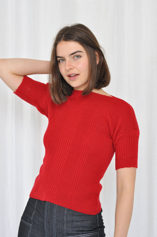 Clay knit top