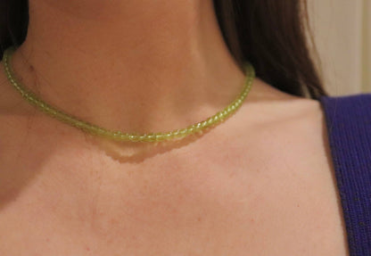 Mina Necklace in Green Algae